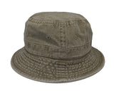 Stone Wash Bucket Hat #1505 - L/XL / Khaki - Aion Amor