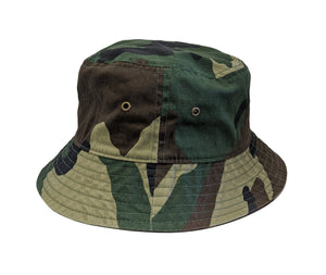 Camo Bucket Hat #1500 - S/M / Woodland - Aion Amor