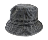 Stone Wash Bucket Hat #1505 - L/XL / Black - Aion Amor