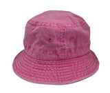 Stone Wash Bucket Hat #1505 - S/M / Hot Pink - Aion Amor