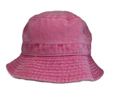 Stone Wash Bucket Hat #1505 - L/XL / Hot Pink - Aion Amor