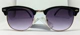 Clubmaster Sunglasses - Faded Lens - Black - Aion Amor