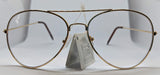 Aviator Clear Lens Glasses - Gold - Aion Amor